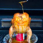 Beer can chicken. Photo by Mark Godbeer