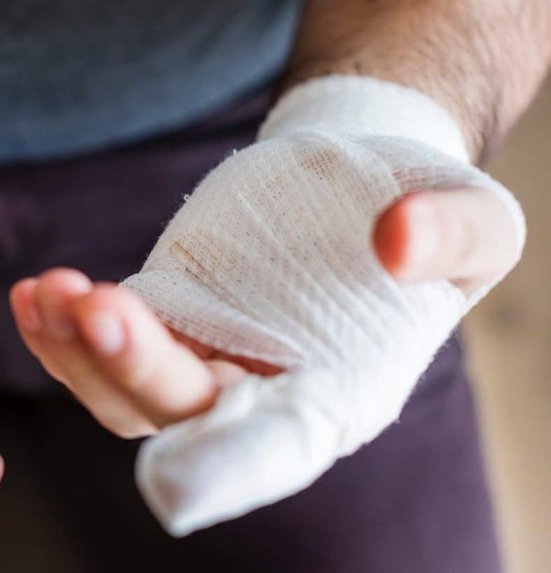 How to wrap a clearance finger with gauze